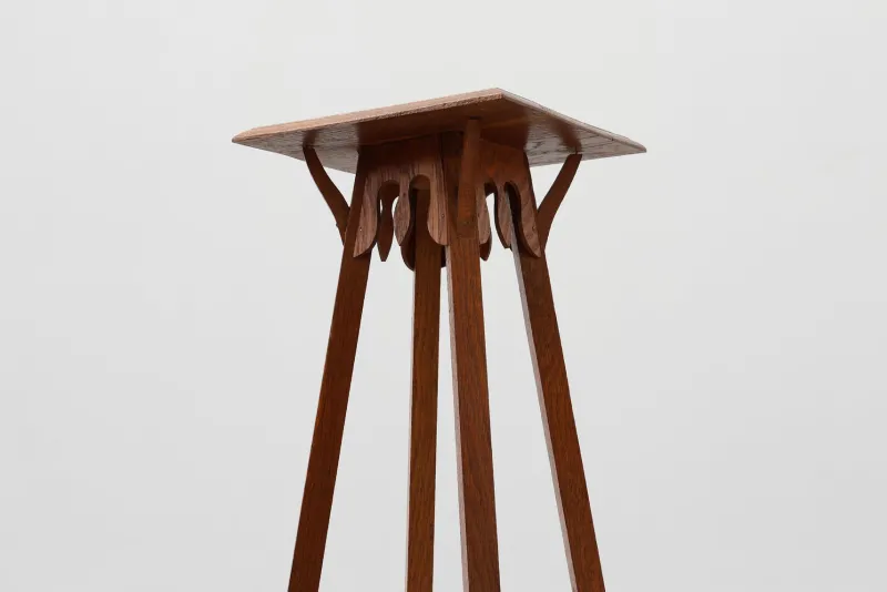 Pamono Tall Art Deco French Oak Console Table, 1920s> Console Tables