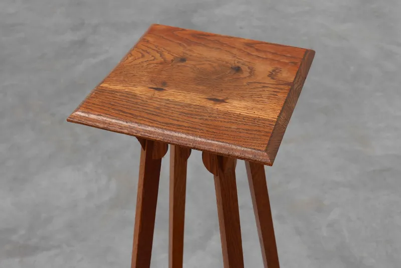 Pamono Tall Art Deco French Oak Console Table, 1920s> Console Tables