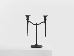 Pamono Tall Brutalist French Bronze Candleholder, 1940> Candleholders