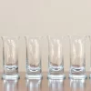 Pamono Tall Crystal Liqueur Glasses, 1970, Set of 6> Glassware