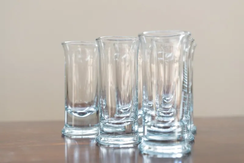 Pamono Tall Crystal Liqueur Glasses, 1970, Set of 6> Glassware