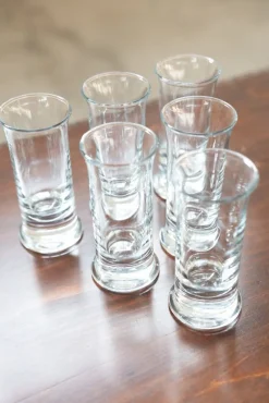 Pamono Tall Crystal Liqueur Glasses, 1970, Set of 6><noscript><img width=