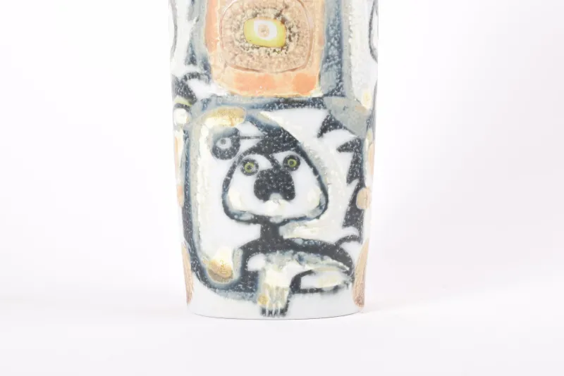Pamono Tall Danish Modern Ceramic Baca Vase by Johanne Gerber for Royal Copenhagen, 1970s> Vases