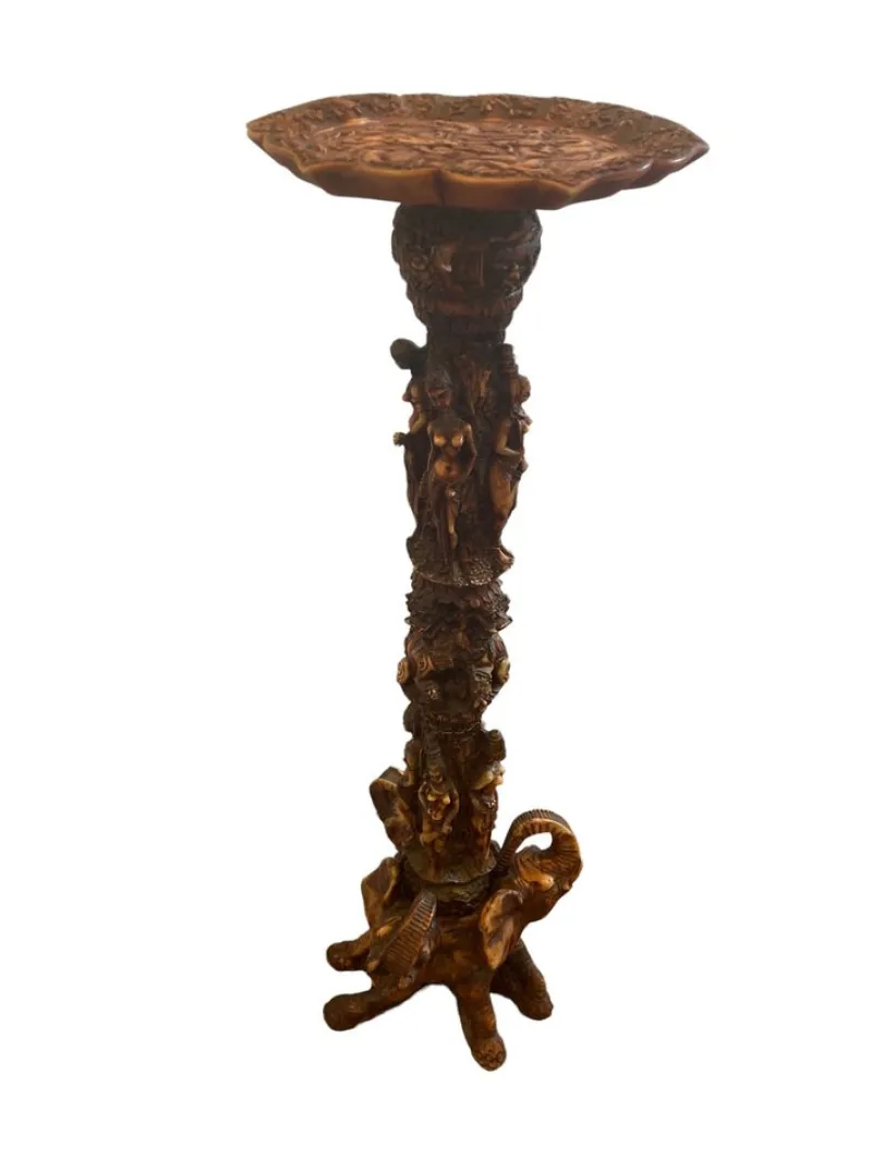 Pamono Tall Resin Oriental Jardiniere> Planters And Jardiniere