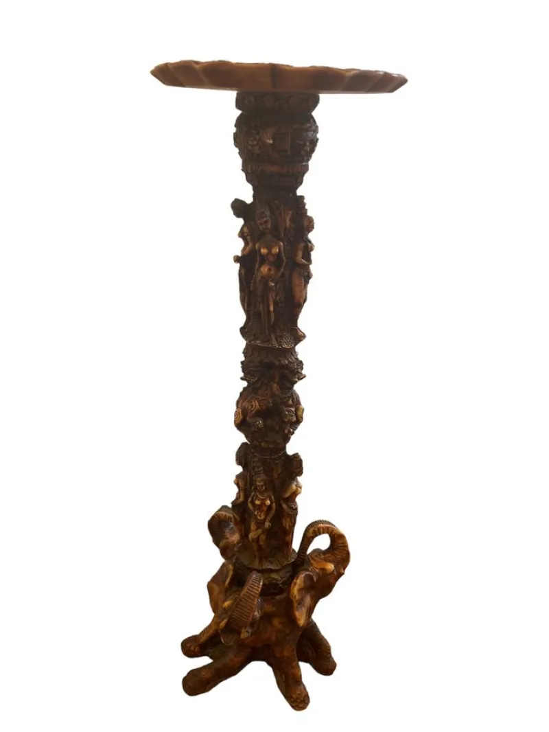 Pamono Tall Resin Oriental Jardiniere> Planters And Jardiniere