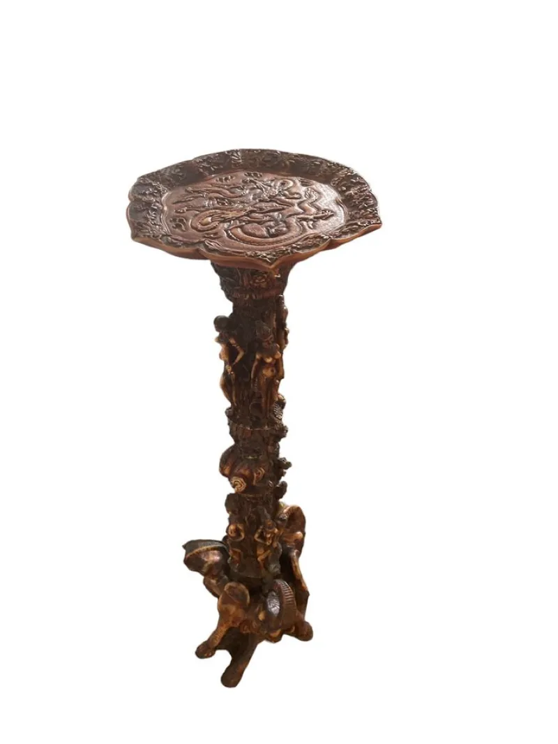 Pamono Tall Resin Oriental Jardiniere> Planters And Jardiniere