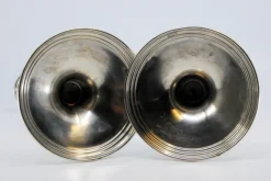 Pamono Tall Silver Candlesticks with Smooth Stems and Circular Bases><noscript><img width=