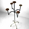 Pamono Tall Wrought Iron Candleholder, 1970s> Candleholders