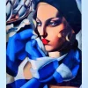 Online Pamono Tamara de Lempicka, The Blue Scarf, 1930 / 2023, Giclée Print