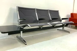New Pamono Tandem Sling Airport Seat Bench with Table by Charles & Ray Eames for Herman Miller, 1960s, USA