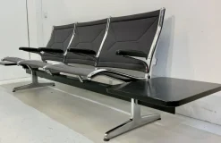 New Pamono Tandem Sling Airport Seat Bench with Table by Charles & Ray Eames for Herman Miller, 1960s, USA