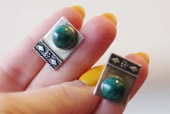 Pamono Taxco Style Silver Cufflinks, Set of 2><noscript><img width=