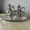 Online Pamono Tea and Coffee Service & Tray in 800 Silver, Italy, 1980s, Set of 5