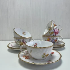 Discount Pamono Tea Cups in French Porcelain, Set of 6