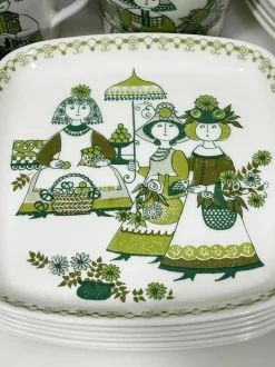 Discount Pamono Tea Service attributed to Turi Design for Figgjo Flint, Norway, 1980s, Set of 55