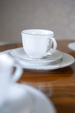 Pamono Tea Service for Six People from Bogucice Porcelain, Set of 21><noscript><img width=