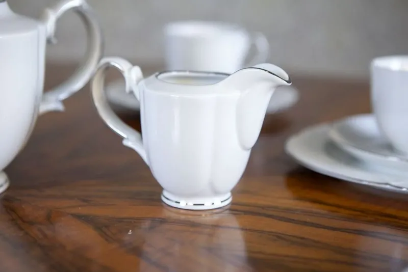 Pamono Tea Service for Six People from Bogucice Porcelain, Set of 21> Tabletop|Coffee & Tea Service