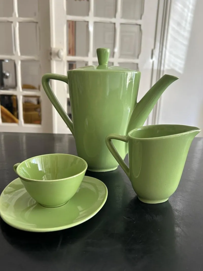 Outlet Pamono Tea Service from Saint Clément, 1950s, Set of 22