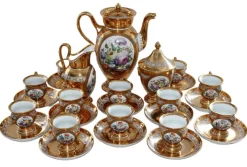 Pamono Tea Service in Porcelain, 1949, Set of 15> Coffee & Tea Service