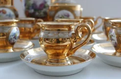 Pamono Tea Service in Porcelain, 1949, Set of 15> Coffee & Tea Service