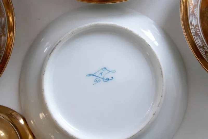 Pamono Tea Service in Porcelain, 1949, Set of 15> Coffee & Tea Service