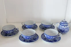 Pamono Tea Service with Sugar Bowl, 1960s, Set of 5> Coffee & Tea Service