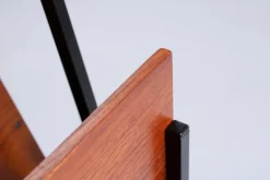 Outlet Pamono Teak and Black Magazine Rack by Cees Braakman for Pastoe, 1950s