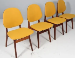 Pamono Teak and Wool Chair by Arne Hovmand-Olsen, 1960s