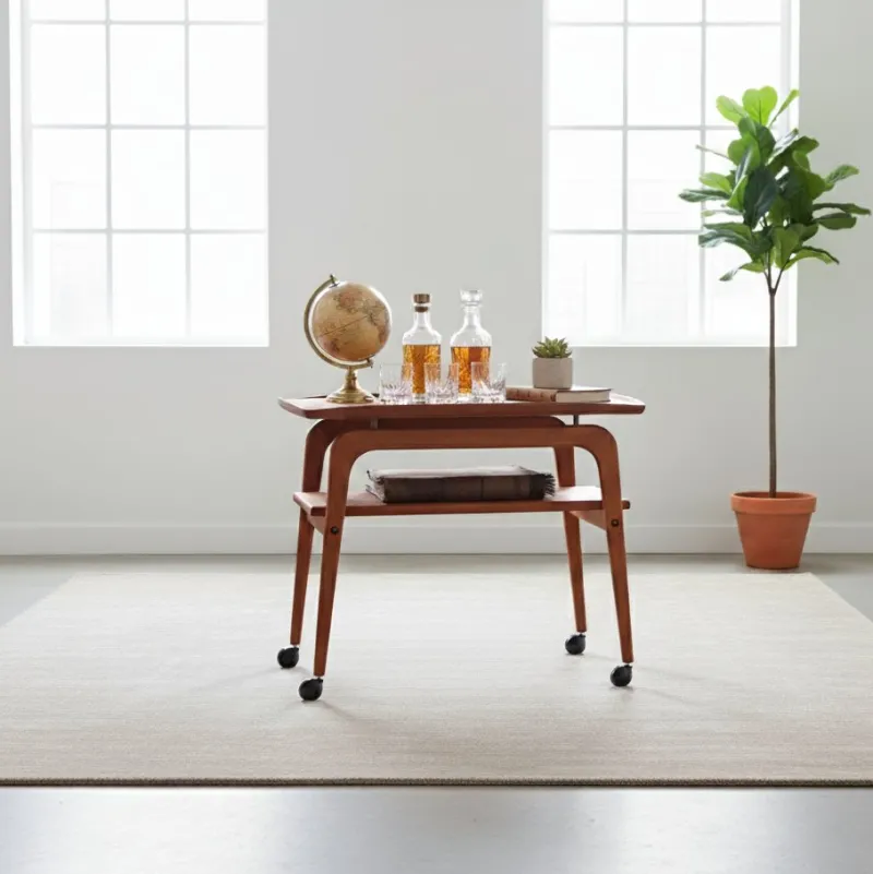 Outlet Pamono Teak Bar Cart by Arne Hovmand-Olsen for Mogens Kold, 1960s