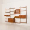 Pamono Teak 4-Bay Wall Unit by Poul Cadovius for Cado, Denmark, 1960s> Shelves & Wall Units