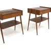 Sale Pamono Teak Bedside Tables from Carlström, Sweden, 1960s, Set of 2