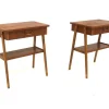 New Pamono Teak Bedside Tables, Sweden, 1960s, Set of 2