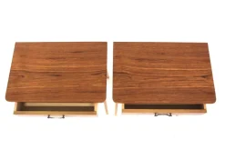 New Pamono Teak Bedside Tables, Sweden, 1960s, Set of 2