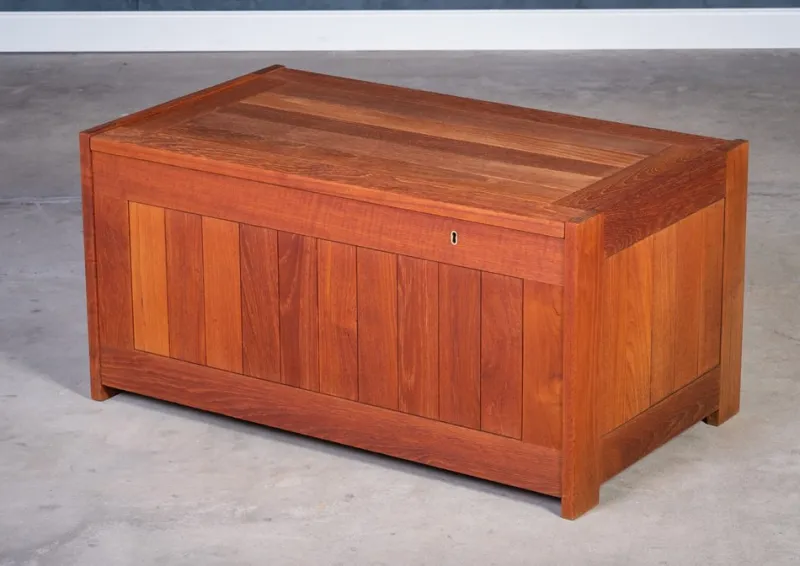 Pamono Teak Chest by O. Schjøll & B. K. for Randers Møbelfabrik, Denmark, 1960s> Dressers, Commodes & Chests