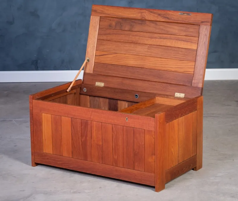 Pamono Teak Chest by O. Schjøll & B. K. for Randers Møbelfabrik, Denmark, 1960s> Dressers, Commodes & Chests