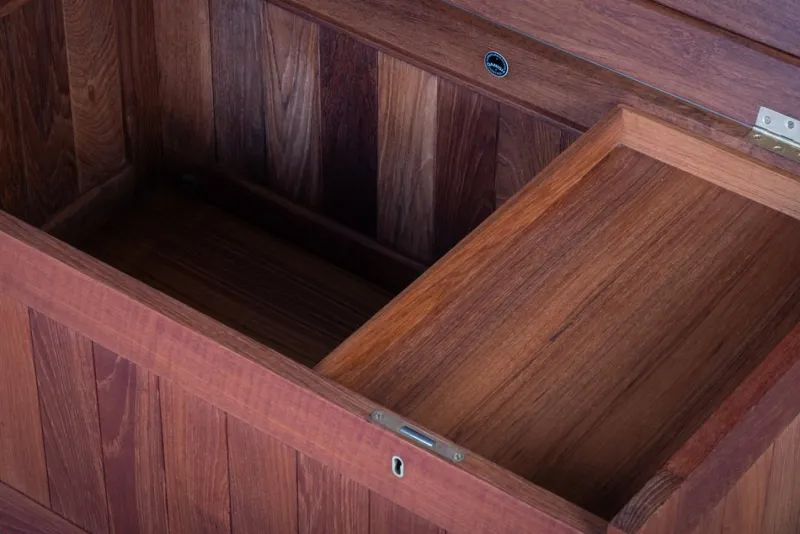 Pamono Teak Chest by O. Schjøll & B. K. for Randers Møbelfabrik, Denmark, 1960s> Dressers, Commodes & Chests