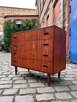 Outlet Pamono Teak Chest of Drawers, Denmark