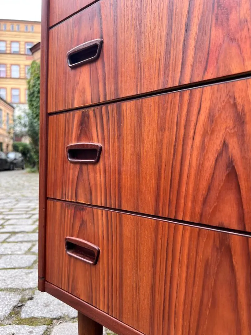 Outlet Pamono Teak Chest of Drawers, Denmark