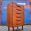 Sale Pamono Teak Chest of Drawers with Lock, Denmark