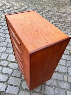 Sale Pamono Teak Chest of Drawers with Lock, Denmark