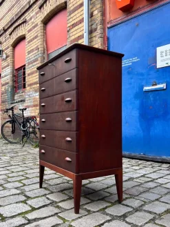 Discount Pamono Teak Chest of Drawers with Lock, Denmark