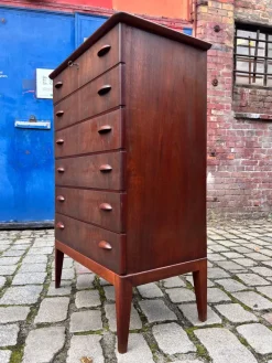Discount Pamono Teak Chest of Drawers with Lock, Denmark
