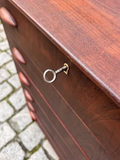 Discount Pamono Teak Chest of Drawers with Lock, Denmark