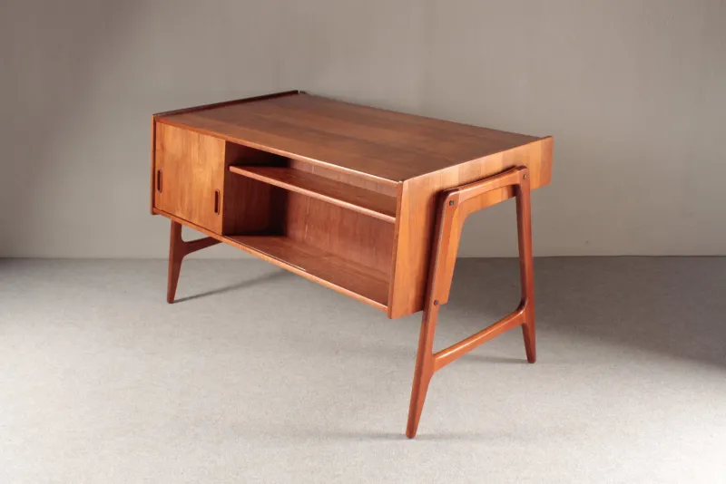 New Pamono Teak Desk by Arne Wahl Iversen for O.M.F., 1960s