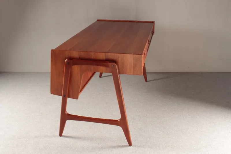 New Pamono Teak Desk by Arne Wahl Iversen for O.M.F., 1960s