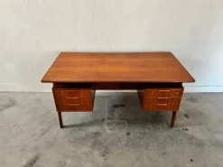 Pamono Teak Desk by Gunni Omann for Omann Jun, 1960s><noscript><img width=