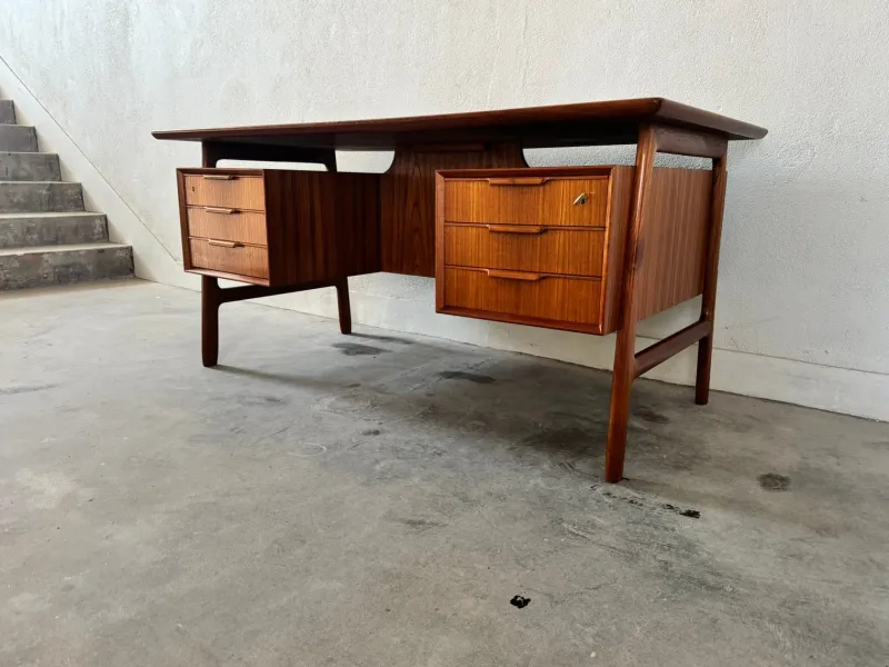 Pamono Teak Desk by Gunni Omann for Omann Jun, 1960s> Desks