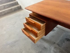 Pamono Teak Desk by Gunni Omann for Omann Jun, 1960s><noscript><img width=
