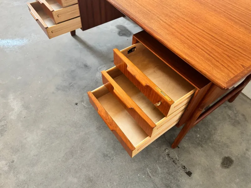 Pamono Teak Desk by Gunni Omann for Omann Jun, 1960s> Desks