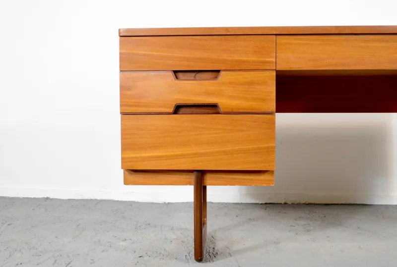 Online Pamono Teak Desk by Gunther Hoffstead for Uniflex, 1960s